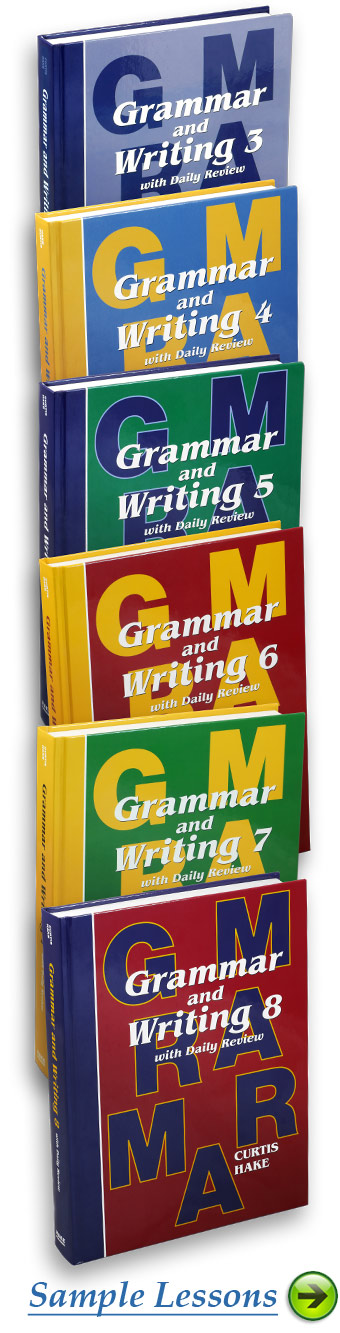 View Sample Lessons from the Grammar and Writing Series